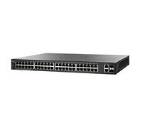 Cisco Commutateur Intelligent SG220-50P, combine 50 Ports Gigabit Ethernet (GbE) et 2 Gigabit Ethernet plus 375 W PoE, protection à vie limitée (SG220-50P-K9-EU)