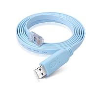 Cisco Console Cable Usb To Rj45 With Ftdi Chip 6Ft/1.8M For Rs232 Routers/Switches, Support Windows, Mac, Linux