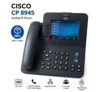 Cisco CP-8945-L-K9 IP Téléphone Voip Gigabit Poe HD Voice Colour Écran Neuf WM3