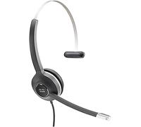 Cisco Headset 521, Wired Single On-Ear 3.5 mm Headset with USB-A Adapter, Charco