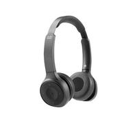 Cisco Headset 730 - Micro-casque - sur-oreille - Bluetooth - sans fil - Suppresseur de bruit actif - noir de charbon - avec support de chargement - pour Cisco DX70, DX80; IP DECT Phone 6825; IP Phone