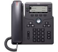 Cisco Téléphone VoIP IP Phone 6841 – SIP, SRTP, 4 lignes, adaptateur d'alimentation CE – Charbon