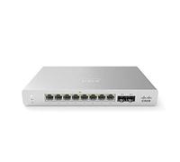 Cisco Meraki MS120-8lp Gérés Compact Switch - 64 W PoE, 8 x 1 Ports GbE, 2 x 1 g (SFP) Uplink Interfaces, Commutation 20 GBIT/S