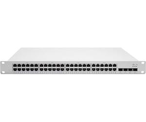Cisco Meraki MS225-48FP - Switch di rete GbE PoE+ 740W a 48 Porte ad alte prestazioni Con 4 Uplink SFP+ 10GbE, Stacking, Layer 3 e gestione RJ45 - A90-58000-C