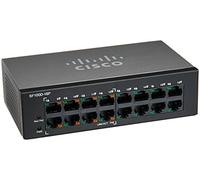 Cisco SF100D-16P Commutateur réseau Non géré Connexion Ethernet, supportant l'alimentation Via ce Port (PoE) Noir