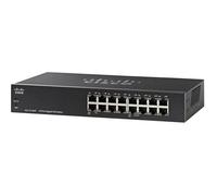 Cisco Commutateur non géré SG110-16HP 16 ports Gigabit, 64 W PoE, garantie limitée