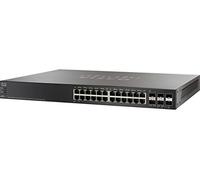 CISCO SG500X-24MPP Commutateur géré 24 ports avec Max PoE+ empilable avec 4 ports 10 Gigabit SFP+ et 2 ports combo 10 Gigabit