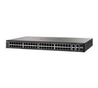 Cisco Small Business SF300-48PP - Commutateur - C3 - Géré - 48 x 10/100 (PoE+) + 2 x SFP Gigabit combiné + 2 x 10/100/1000 - de bureau, Montable sur rack - PoE+ (375 W) G