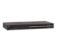 Cisco Commutateur géré Cisco SG350-28SFP, combine 24 Ports Gigabit Ethernet (GbE) et 2 connecteurs SFP et 2 Ports SFP Gigabit Ethernet, protection à vie limitée (SG350-28SFP-K9-EU)