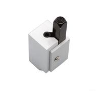 Ciseau à angle droit pour le travail du bois pour un calage précis des coins dans les enfoncements de charnière de toupie, les serrures de porte et les trous de tourillon à charnière (argent)