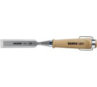 Ciseau à bois, manche en bois, anneau en acier nickelé, 4 x 140 mm Bahco 425-4