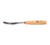 Ciseau à bois Stubai série 55 - Forme 42 : pied courbe 10mm - 554210, tranchant en V, pour la linogravure et la gravure sur bois