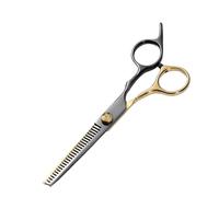 Ciseau Coiffeur Hair Scissors Ciseaux De Coiffeur Professionnels, À Effiler For Salon Coiffure Domicile, Noirs Et Dorés(Color 2)