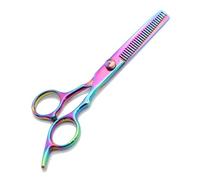 Ciseau Coiffeur Hair Scissors Ciseaux De Coiffeur Professionnels, À Effiler For Salon Coiffure Domicile, Noirs Et Dorés(Color 5)
