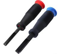 Ciseau d'angle pour le travail du bois - 8 mm et 12 mm - Pour un élagage précis à 90° des trous tenons - Poignée ergonomique pour le travail du bois - Coupe de fente - Efficacité sans effort