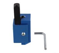 Ciseau d'angle pour menuiserie pour charnières carrées, serrures de porte, outil de sculpture à angle droit avec ressort de couleur noire (bleu)