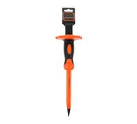 Ciseau de Pierre Portable à Manche Plastique, Acier Chrome-vanadium | Protection de Main, Robuste pour Bois et Brique, Finition Anti Rouille, Usage Sculpture et Maçonnerie
