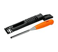 Ciseau ? manche en polypropyl?ne orange pour le travail du bois lame 10 mm 414-10 Bahco