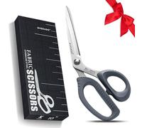 Ciseaux 10" (25,4 cm) Ciseaux multi-usages avec poignée douce et confortable pour l'école, la maison, le bureau, l'artisanat, la couture, la couture, la fleuriste