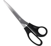 Ciseaux 7"" (17,8 Cm) Noir GaucherCiseaux De Bureau Avec Poignées En Plastique NoirLame Extra-Tranchante,Acier InoxydableE-31172 00