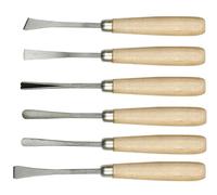 Ciseaux à bois avec manche en bois, lot de 6, 25700 VOREL