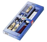 Ciseaux à bois - Kirschen - 1195000 - Manche en charme - Scie japonaise 225 mm - 4 pièces