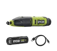 RYOBI - Ciseaux à bois 4V - Câble USB C - 1 batterie 2,0 Ah - Livrés avec 3 gouges - RPC4-120G