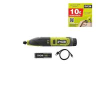 Ciseaux à bois RYOBI RPC4-120G - 4V - 1 Batterie 2.0Ah - 1 Câble USB C