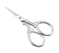 Ciseaux à broder Au point de croix Ciseaux de couture antiques Acier inoxydable Ménage Couture Ciseaux Cisailles à coudre pour le bricolage Artisanat Aiguille Travail Art Work(Silver)