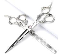 Ciseaux à cheveux super pointus ciseaux à cheveux 6 pouces / 7 pouces ciseaux coupe les cheveux pour une sensation stable (7 pouces 2 pièces-A)