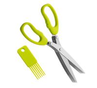 Ciseaux à ciboule Ciseaux antidérapants de coupe en à 5 | ciseaux de cuisine pour aliments pour ciboules ciboulette basilic persil cuisson légumes salade BBQ pique-nique