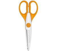 Ciseaux à contours WEDO coupe dentelée Longueur : 160 mm pour droitiers jaune