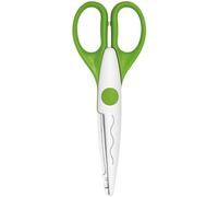 Ciseaux à contours WEDO coupe ondulée Longueur : 160 mm pour droitiers vert