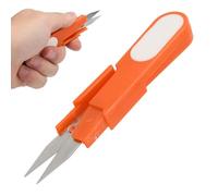 Ciseaux à coudre 2 pièces, coupe-fil en forme de U, coupe-fil, ligne de pêche, pince de coupe pour projets de bricolage (Orange)