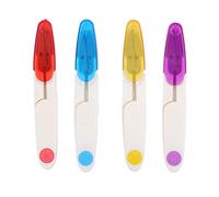 Ciseaux à coudre, 4 pièces petits ciseaux à fil compacts en forme de U, ciseaux de broderie avec couvercle pour projets de couture de bricolage