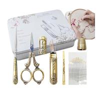 Ciseaux à Coudre Antique - 6 Pièces Mini Ciseaux à Broder Vintage Portables - Outil de Couture Multifonctionnel - en Acier Inoxydable Réutilisable Complet Outil de Couture Vintage - pour Artisanat