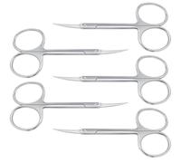 Ciseaux à cuticules en acier inoxydable, 5 pièces, coupe-ongles multi-usages, petite lame pour ongles et sourcils, cils, poils du nez, F33 5 pièces