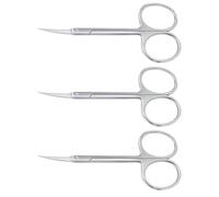 Ciseaux à cuticules en acier inoxydable, 5 pièces, coupe-ongles multi-usages, petite lame pour ongles et sourcils, cils, poils du nez, F33 3 pièces