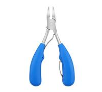 Ciseaux à cuticules en acier inoxydable, ciseaux de manucure et pédicure, coupe-ongles, bleu, 12,5 x 8,3 cm
