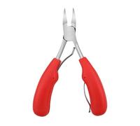 Ciseaux à cuticules en acier inoxydable, ciseaux de manucure et pédicure, coupe-ongles, rouge, 12,5 x 8,3 cm