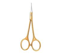 Ciseaux à cuticules en acier inoxydable, coupe-cuticules professionnel pour nail art, outils de manucure, doré