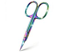 Ciseaux à Cuticules Professionnels en Acier Inoxydable, Coupe Cuticule Ongle Lame Incurvée Extra Fine, Petit Ciseaux Pointu pour Manucure, Pédicure, Peaux Mortes et Sourcils
