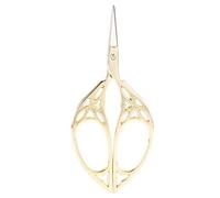 Ciseaux à feuilles vintage, Ciseaux en acier inoxydable Vintage Mini ciseaux à coudre créatifs Design feuille coupe classique bricolage[Or]Ciseaux