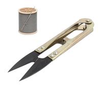 Ciseaux à fil en forme de U - Coupe-fil à coudre en acier au carbone compatible avec la broderie, les ciseaux | Bricolage, bricolage, tricot, organisation des fils, pratique à porter