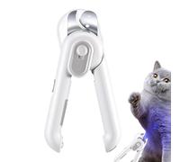 Ciseaux à griffes de chat - Avec éclairage LED - Pour les pattes de votre chien - Pour la maison, le salon, les voyages, la douche, le bain et les soins quotidiens
