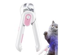 Ciseaux à griffes pour chat | Tondeuse de soin avec éclairage LED - Coupe-griffes | Pour la maison, le salon, les voyages, la douche, le bain et les soins quotidiens