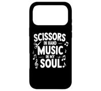 Ciseaux à la Main, Music in My Soul Funny Hairstylist Coque pour iPhone 17 Pro Max