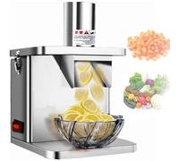 RayGenius Ciseaux à LéGumes éLectriques Commerciaux - Puissant Robot De Cuisine De 250 W pour Les Oignons, Les Pommes De Terre, Etc. - Couteau Automatique avec Grille De DéCoupe Et Lames Tranchantes