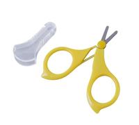 Ciseaux à ongles de sécurité pour bébé avec pointe ronde et lime à ongles en verre pour bébé, acier inoxydable, verre flotteur tchèque, cadeau idéal pour les nouveau-nés, les tout-petits, les