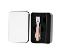 Ciseaux à ongles portables avec attrape-éclaboussures en acier inoxydable et coupe-ongles à large mâchoire